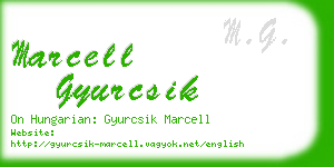 marcell gyurcsik business card